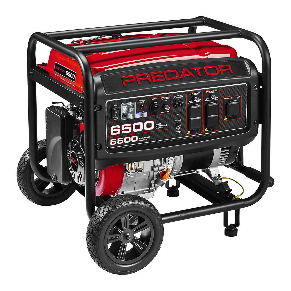 6500 Watt Gas Powered Portable Generator with CO SECURE™  Technology, CARB