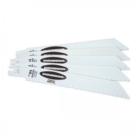 6 in. 14 TPI Metal Cutting Bi-metal Reciprocating Saw Blades, 5 Pk.