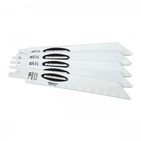 6 in. 18 TPI Metal Cutting Bi-metal Reciprocating Saw Blades, 5 Pk.