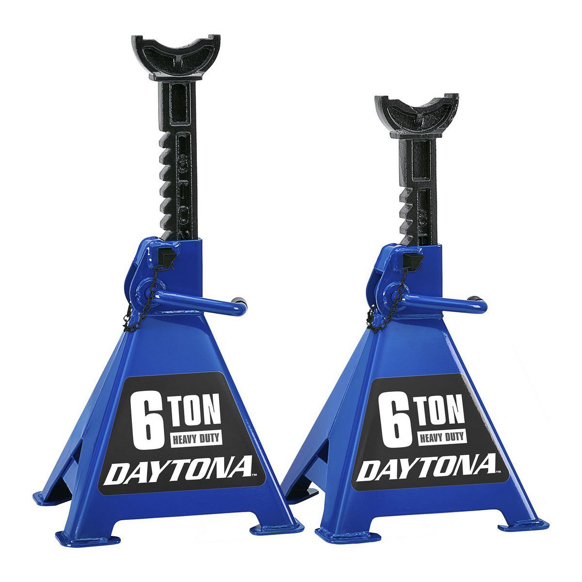 6 ton Heavy Duty Ratcheting Jack Stands, Blue