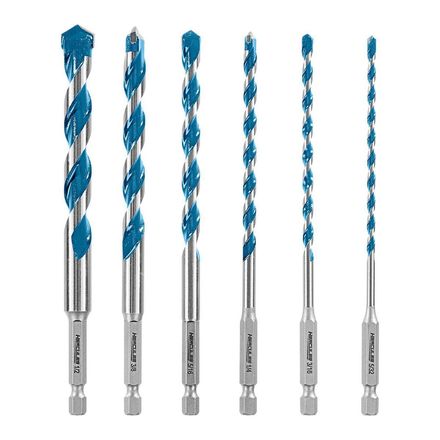 Masonry Drill Bit Set, 6-Piece