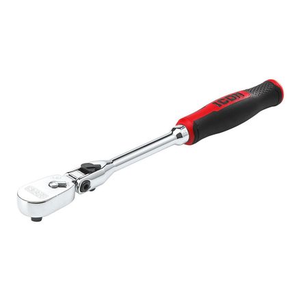 G2 1/4 in. Drive, 9 in. Long Locking Flex Ratchet with Comfort Grip