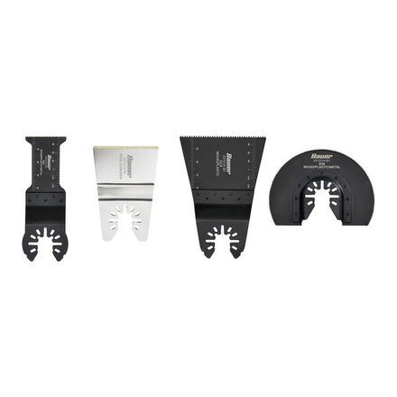 Multimaterial Oscillating Multi-Tool Blade Set, 4-Piece