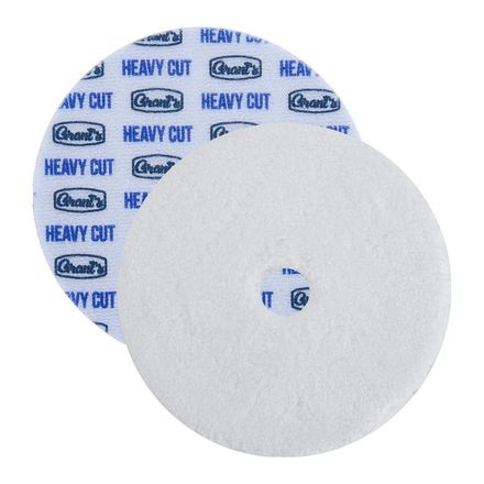 5 in. Universal Heavy Cut Microfiber Pad, 2-Piece