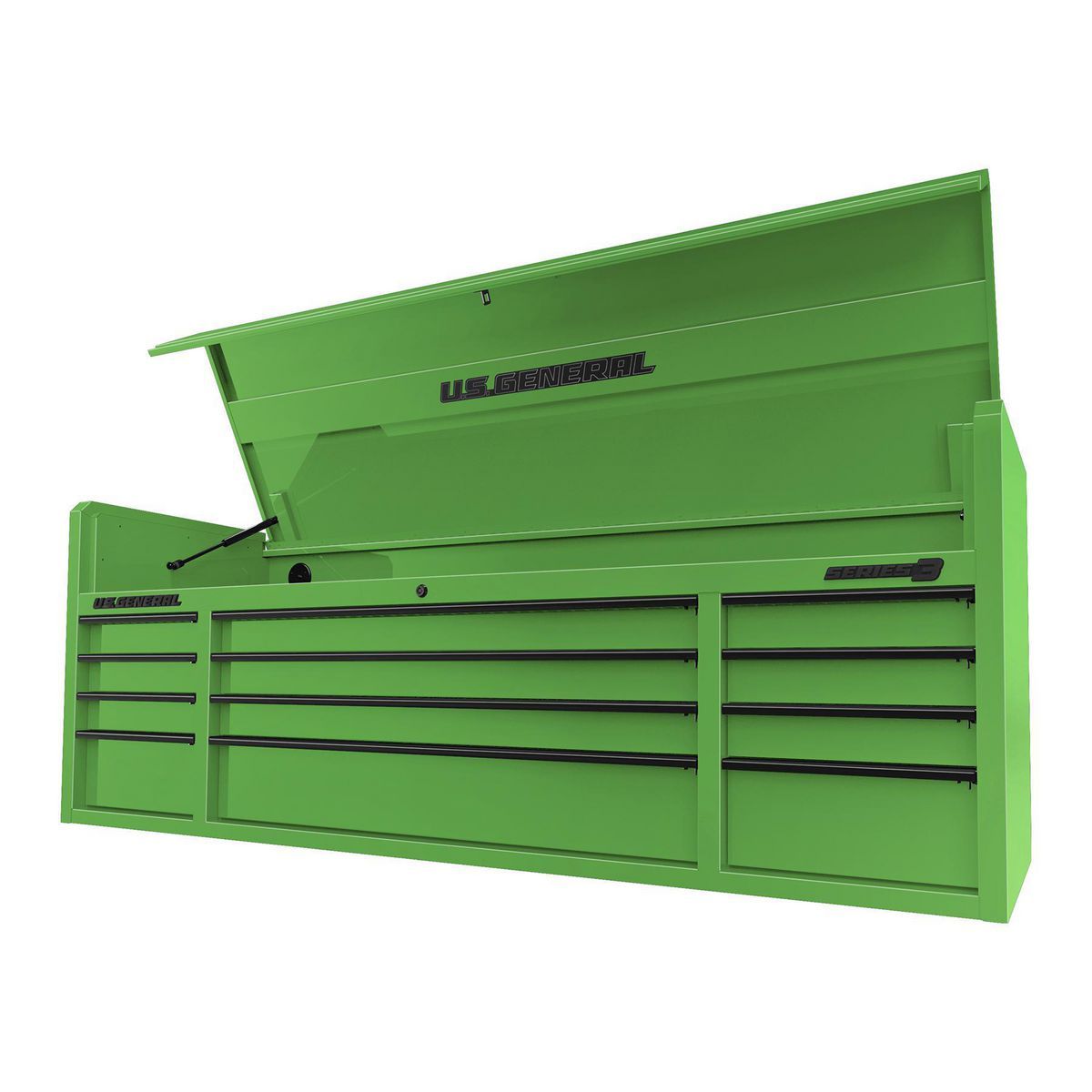 72 in. x 22 in. Triple Bank Top Chest, Series 3, Green