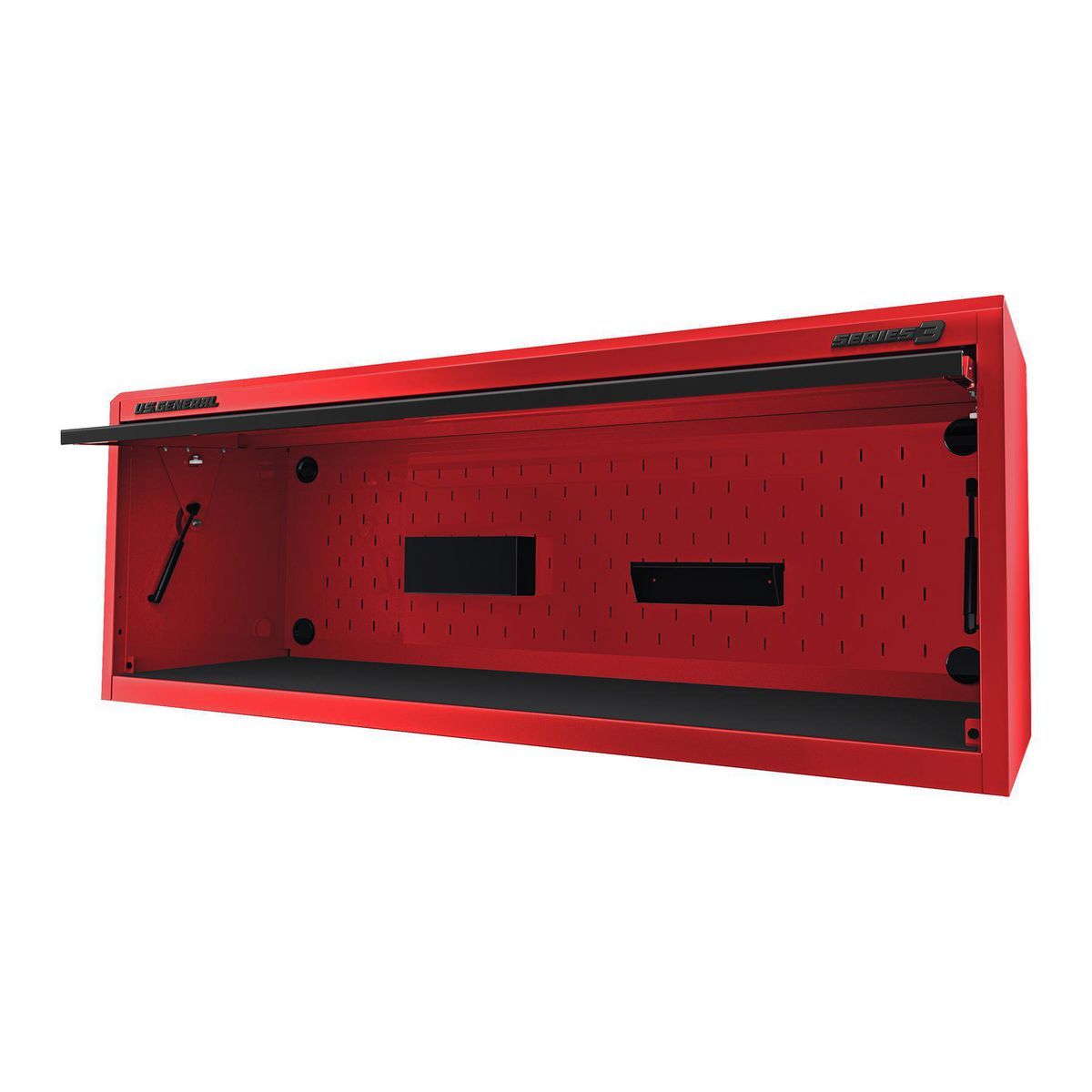 U.S. GENERAL 72 in. x 22 in. Work Center Hutch, Series 3 Red