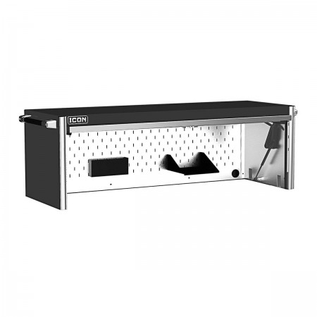 73 in.  Professional Work Center Hutch, Black