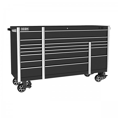 73 in.  x 25 in. Professional Roll Cab, Black