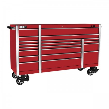 73 in.  x 25 in. Professional Roll Cab, Red
