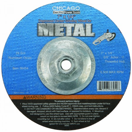 7 in. 24 Grit Metal Grinding Wheel