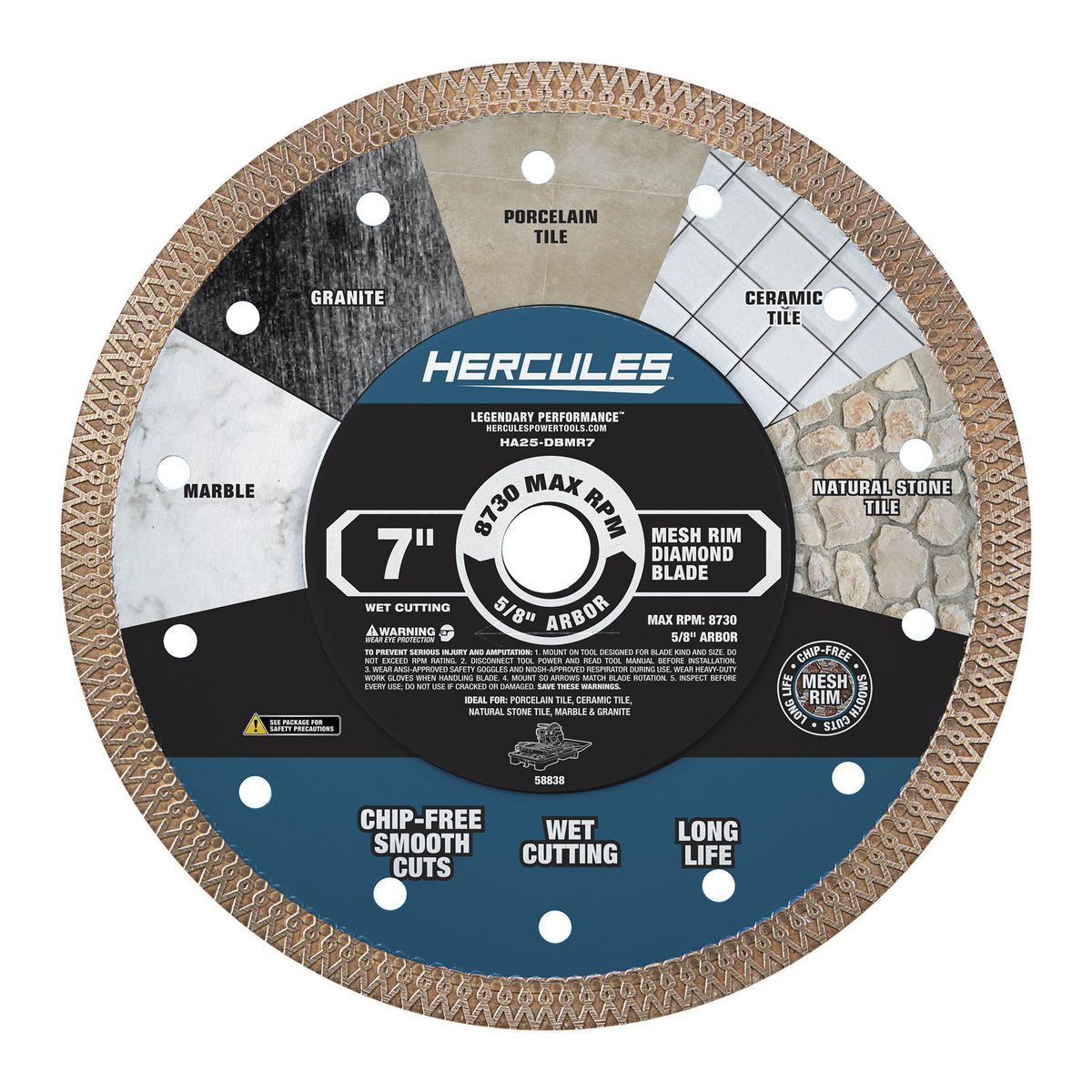 7 in. Professional Mesh Rim Diamond Blade