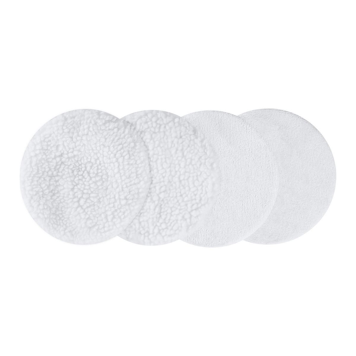 7 in. to 8 in. Terry Microfiber and Fleece Polishing Bonnets, 4-Piece