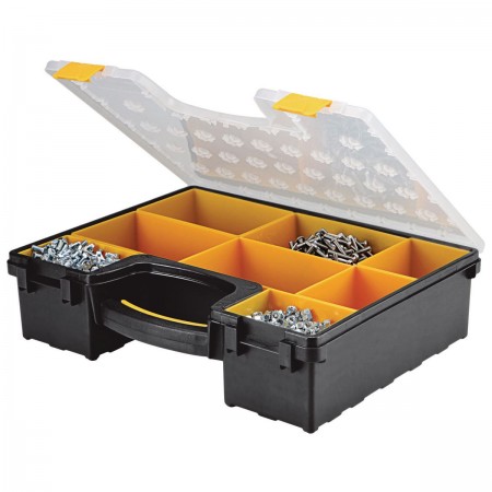 8 Bin Large Portable Parts Storage Case