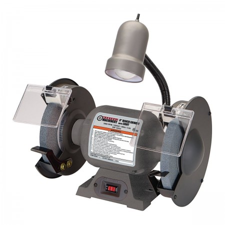 8 in. Bench Grinder with Gooseneck Lamp Central Machinery Hazard Fraught Price Tracker