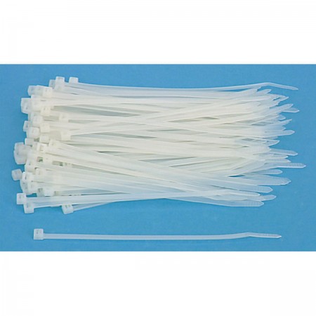 8 in. White Cable Ties 100 Pk.