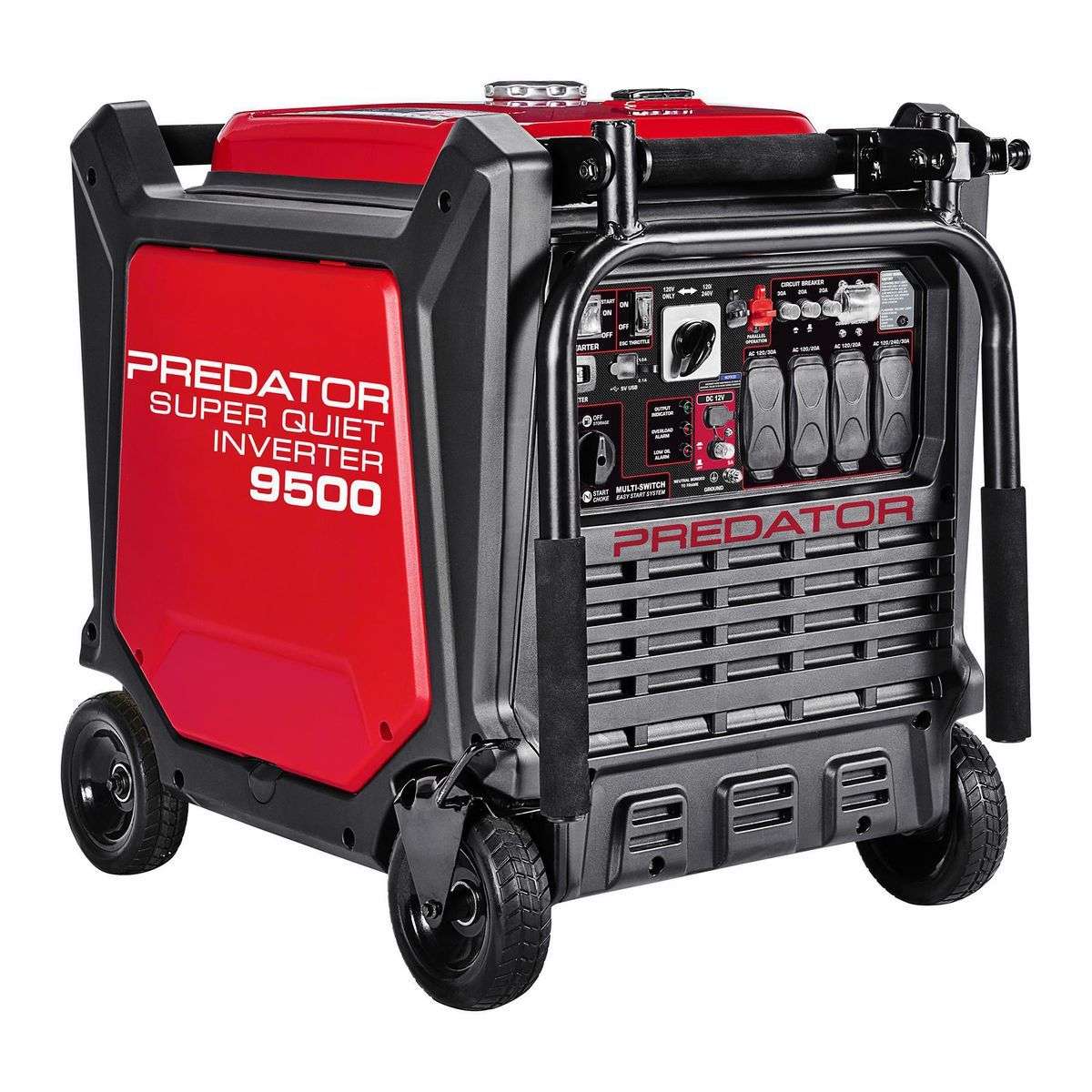 9500 Watt SUPER QUIET Inverter Generator with CO SECURE Technology