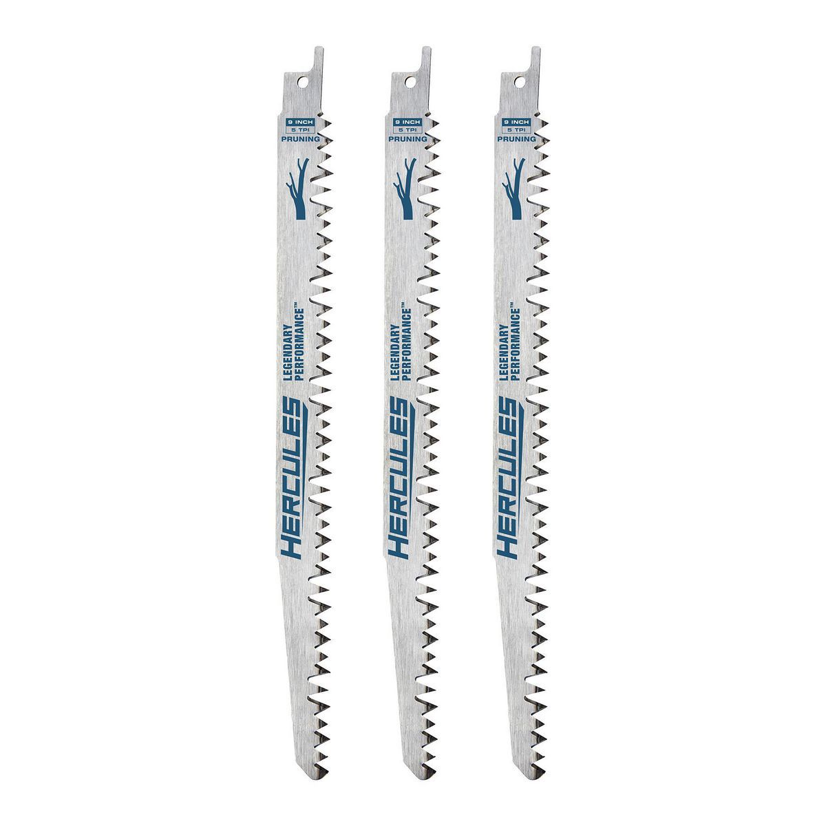 9 in.  5 TPI Reciprocating Saw Pruning Blades, 3 Pk.