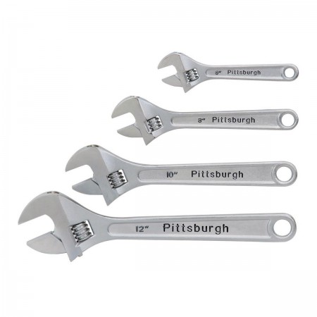 Adjustable Wrench Set, 4 Pc.