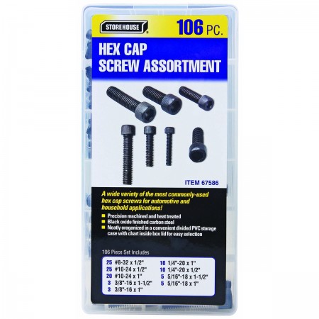 Allen Head Cap Screw Set, 106 Pc.