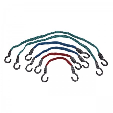 Assorted Length Elastic Tie Downs, 6 Pc.