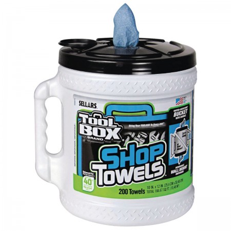 Big Grip® Bucket Blue Shop Towels