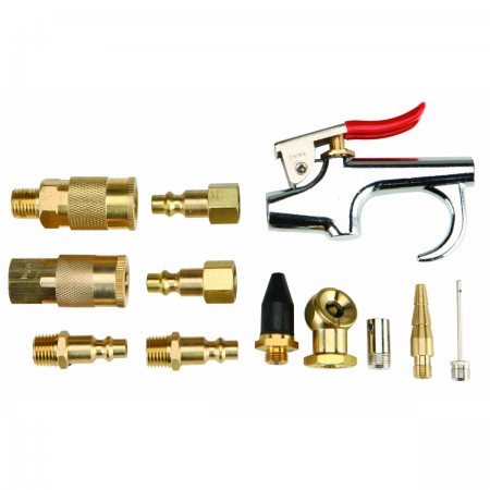 Brass Air Tool Accessory Kit, 12 Pc.