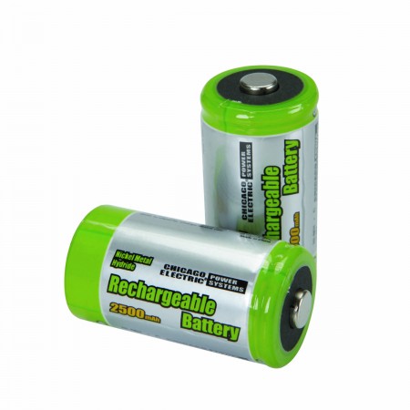 C High Capacity NiMH Rechargeable Batteries, 2 Pk.