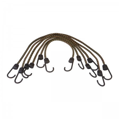 Camouflage Elastic Stretch Cords, 6 Pc.