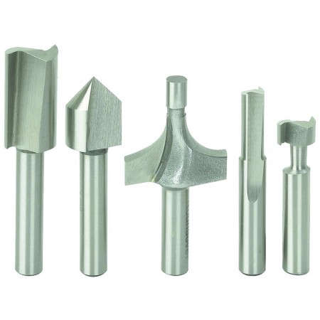 Carbide Router Bit Set, 5 Pc.