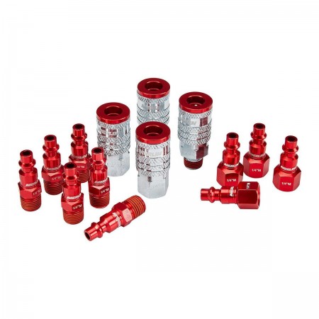 Color-Coded Industrial Coupler and Plug Kit, 14 Pc.