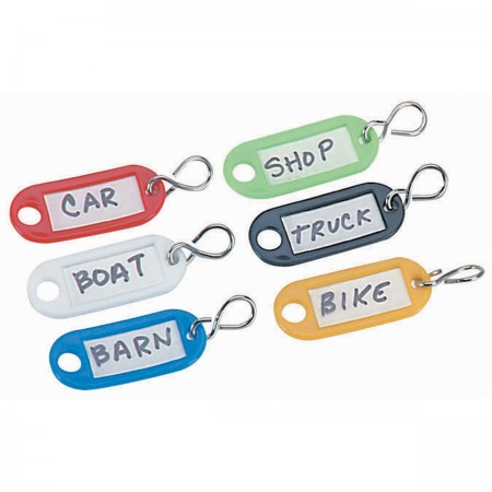 Color-Coded Key Rings, 12 Pc.