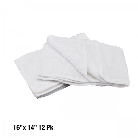 Cotton Terry Cleaning Towel 14 in. x 16 in., 12 Pk.