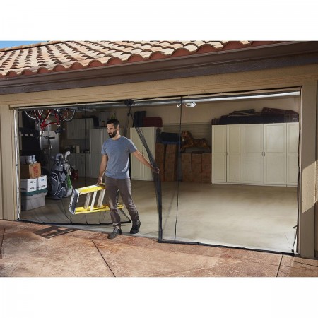 Double Garage Magnetic Screen Door