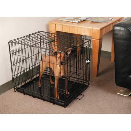 Folding Pet Kennel Crate with Tray