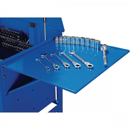 Folding Side Tray for Tool Cart, Blue