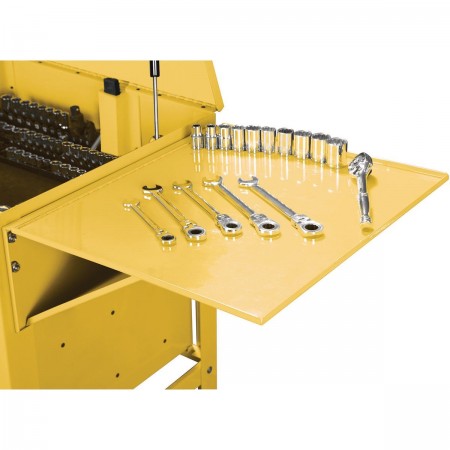 Folding Side Tray for Tool Cart, Yellow