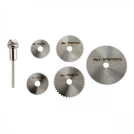 High Speed Steel Rotary Saw Blade Set 6 Pc.