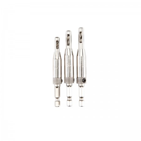 Hinge Drill Bit Set, 3 Pc.