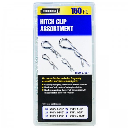 Hitch Clip Assortment, 150 Pc.