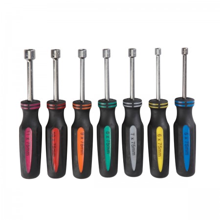 Hollow Shaft Metric Nut Driver Set, 7 Pc.