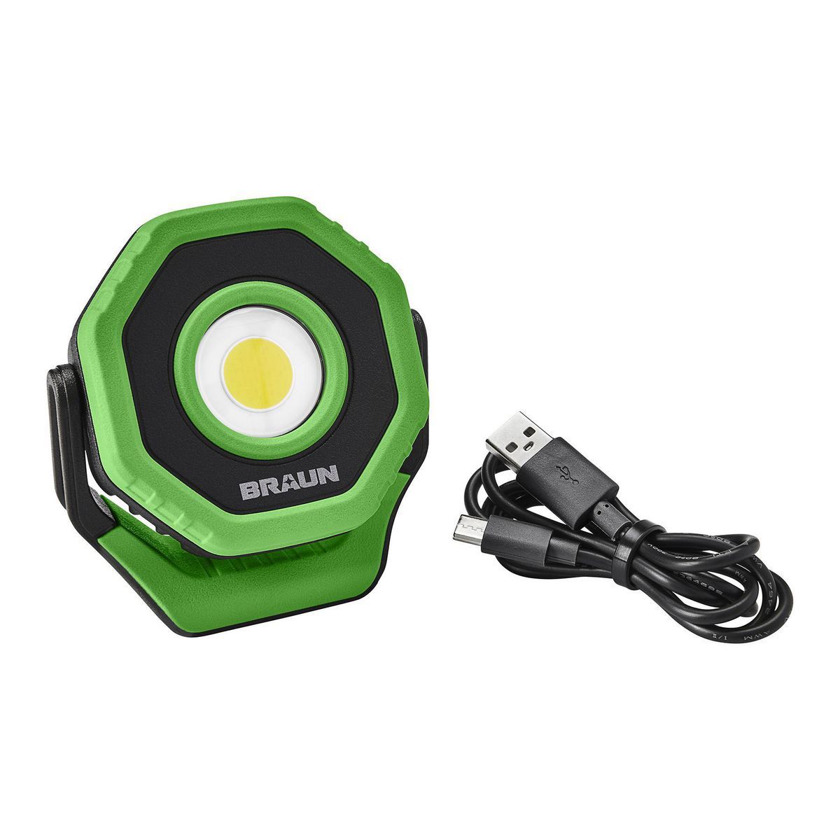 Lumen LED Ultracompact Magnetic Rechargeable Floodlight, Green
