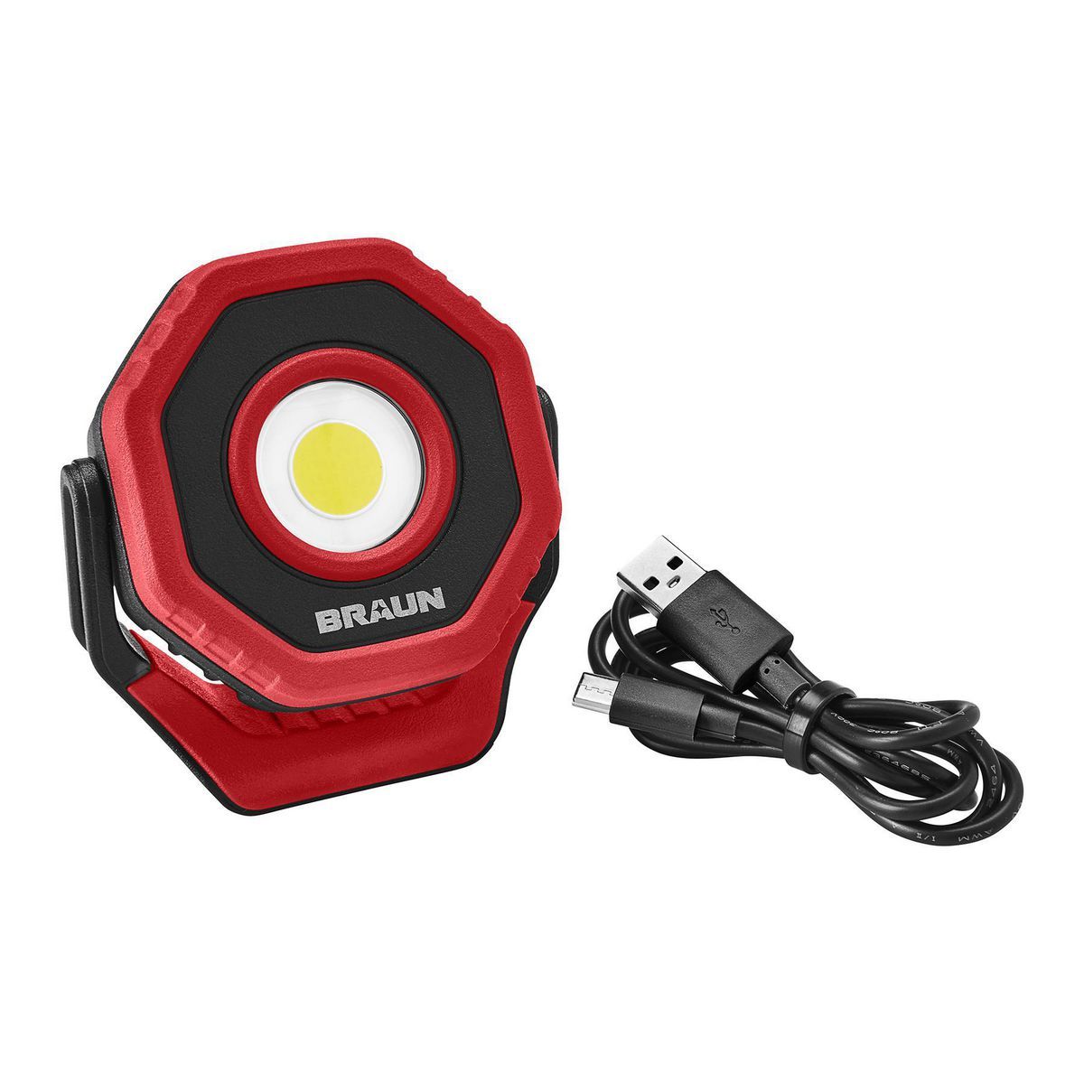 Lumen LED Ultracompact Magnetic Rechargeable Floodlight, Red