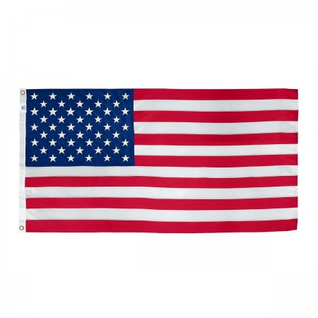 Made in USA 3 ft. x 5 ft. Embroidered American Flag