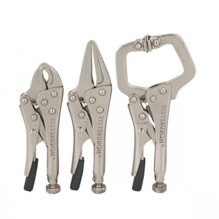 Mini Locking Pliers Set, 3 Pc.