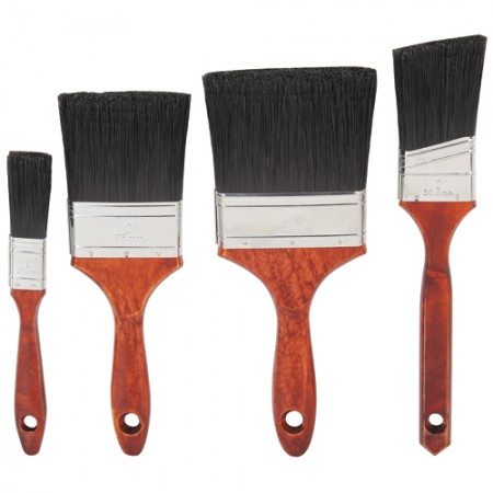 Paint Brush Set with Wood Handles 4 Pc. - ECO Quality