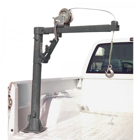 Pickup Truck Bed Crane with Hand Winch - 1000 lb. Capacity