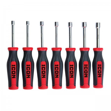 Professional Hollow Shaft Metric Nut Drivers, 7 Pc.