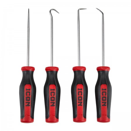 Professional Precision Soft Grip Pick and Hook Set 4 Pc.