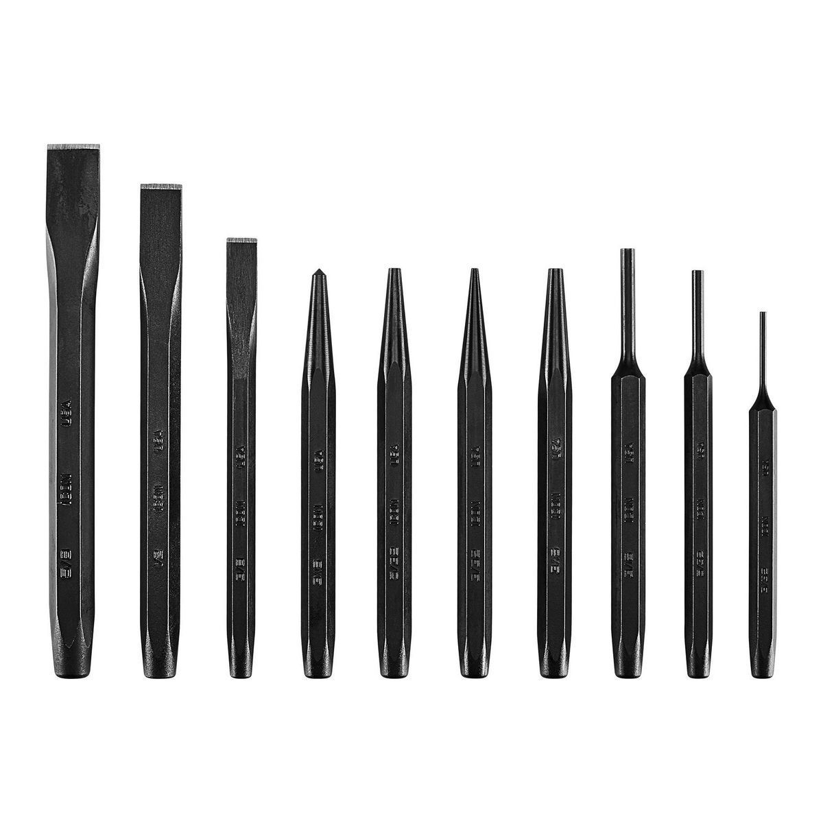 Punch and Chisel Set, 10-Piece