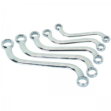 S-Type Metric Obstruction Wrench Set, 5 Pc.